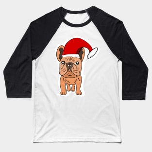 Feliz navidog puppy in christmas hat Baseball T-Shirt